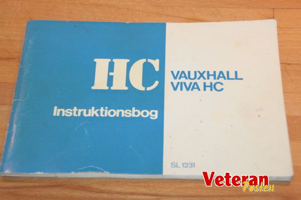 Vauxhall Viva H Instruktionsbog